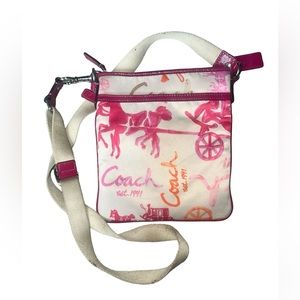 Coach Limited Edition Horse and Carriage Sateen Swingpack